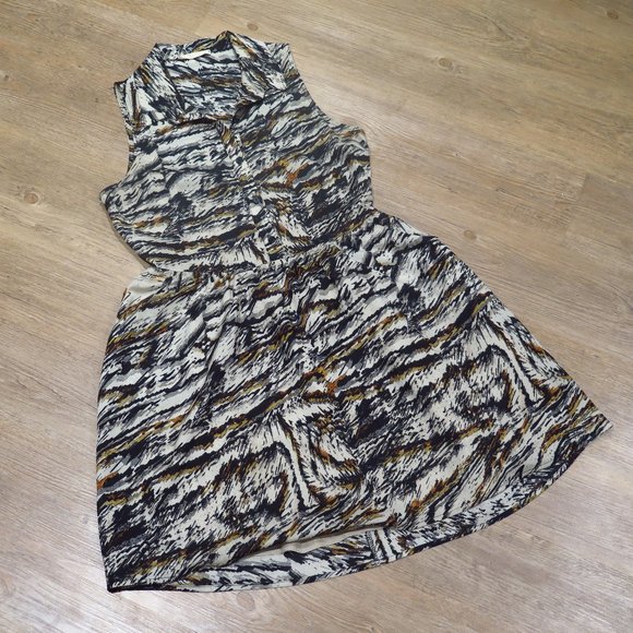 Lush Nordstrom Print Dress with Collar - Picture 3 of 13